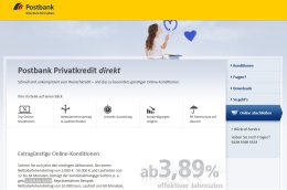 Ratenkredit Postbank